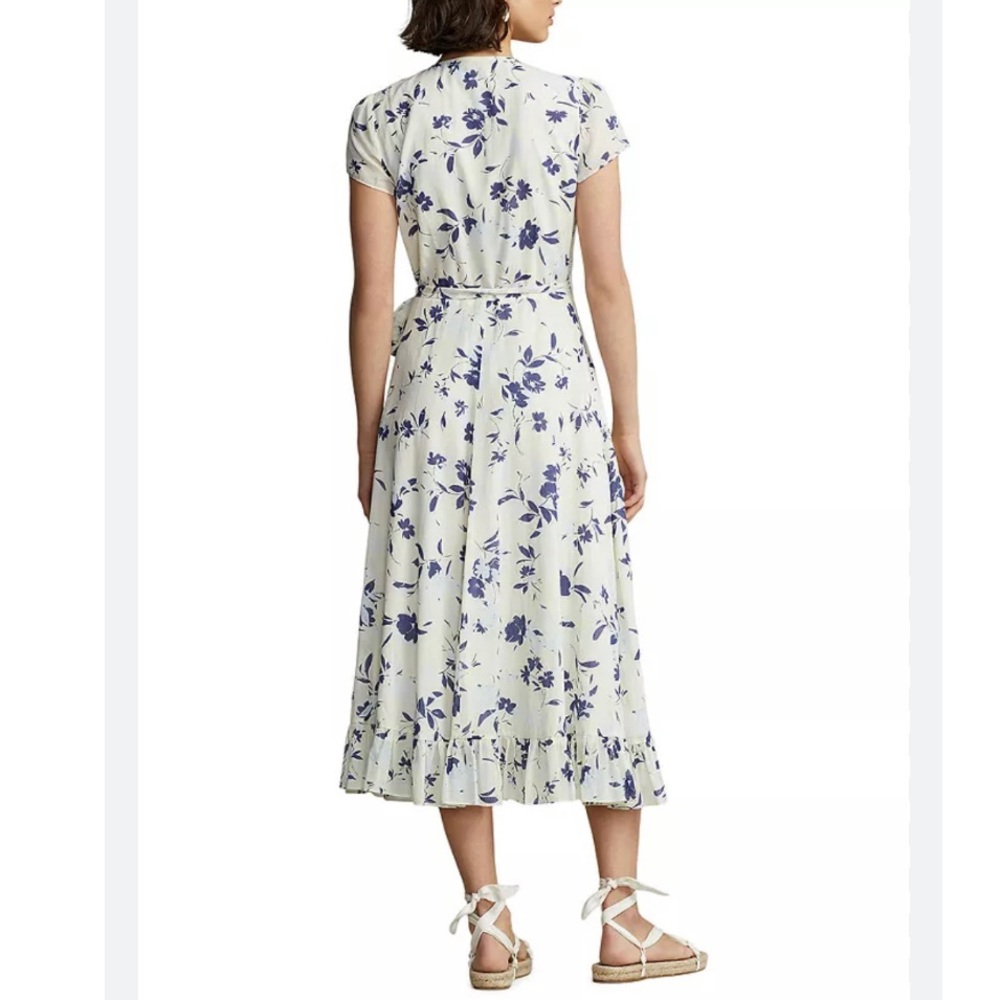 Polo Ralph Lauren Floral-Print Cotton Wrap Dress - Picture 2 of 6